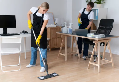 Nettoyage de bureau professionnel au Pallet