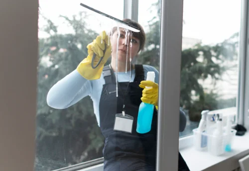 Nettoyage de vitres intérieures et extérieures au Pallet